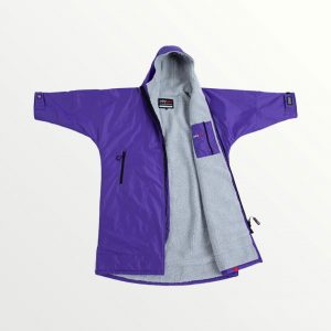 dryrobe long sleeve changing robe purple