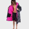 dryrobe changing robe in black camo & pink